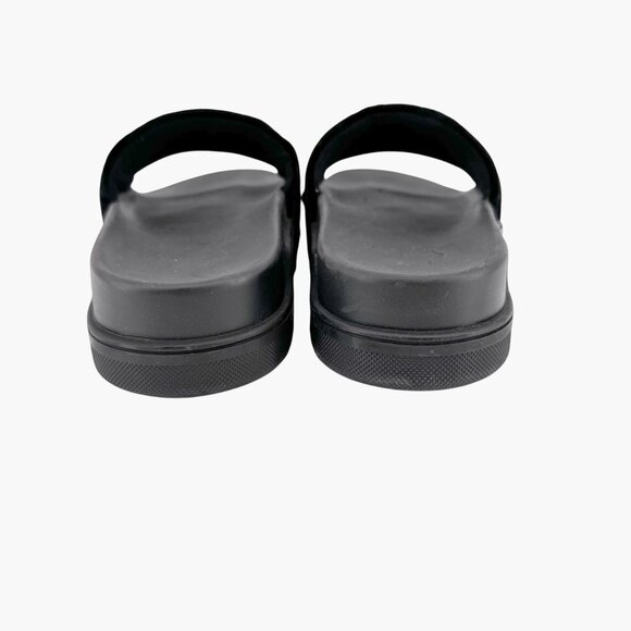 Christian Louboutin 'Navy Pool' Slide Sandals Size 37 US 7 Black Velvet Logo 27 - Picture 7 of 12